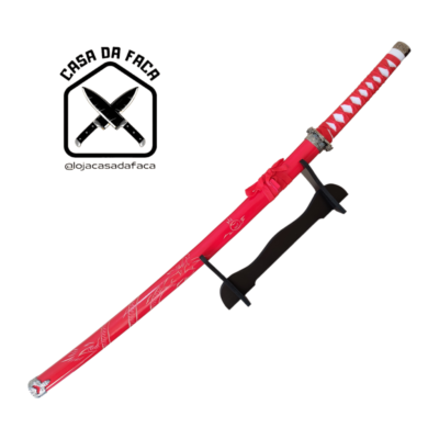 Espada Katana Saito Dragao Vermelha C/suporte ktn/165