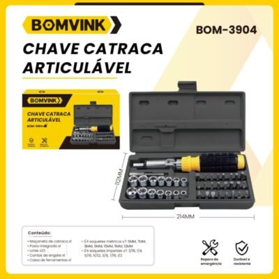 Chave catraca articulavel BOM-390420